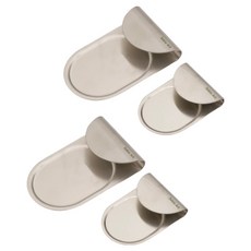 TABLE Art. 304不鏽鋼湯勺架 大型2入 + 小型2入組, 銀色, 1套