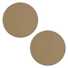 에이드엘 호떡 실리콘 컵받침, 샌드베이지, 2개