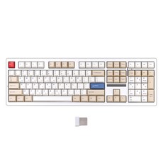 씽크웨이 TV108 풀배열 108키 기계식 유무선 일반형 키보드, 소이밀크, 소이밀크 저소음 딥씨, 저소음 딥씨