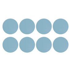 에이드엘 호떡 실리콘 컵받침, 스카이블루, 8개