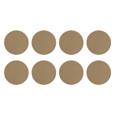 ade.l 韓式糖餅矽膠杯墊, 8個, 沙米色