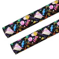 알로데 퍼니 일러스트 포장지 50 x 70 cm, NO.07 블랙캔디, 2개