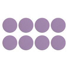 ade.l 韓式糖餅矽膠杯墊, 8個, 紫丁香色