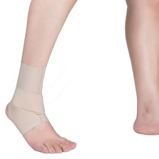 矽膠緩衝腳踝支撐帶 米色, 1個