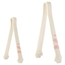 Easy sili CATCH CAT 矽膠貓咪廚房夾 小 12cm + 中 19cm 套組, 1套, 白色