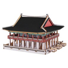 YoungModeler 英工房 迷你慶會樓DIY立體拼圖木製模型, 1個, 混色