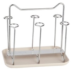 플라라 직사각 6구 드라이랙 컵걸이, 혼합색상, 1개