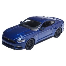 Maisto 1:24 2015 福特野馬GT 壓鑄模型, 藍色, 1個