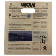 Maket Gamseong 可愛商店包裝袋 中型, 復古報紙, 10個