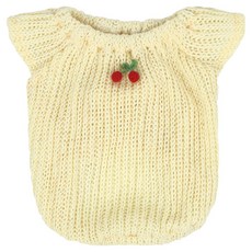 Grooming Dog 狗狗馬卡龍透視針織衫, 黃色, 1個