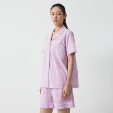 JAJU 女款60支棉熱帶風三分睡衣上下套裝