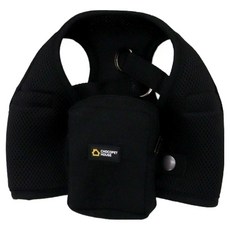 초코펫하우스 강아지 스쿨백 하네스, 블랙, 1개