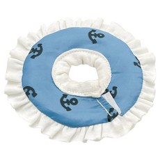 Lanboer 小動物海洋風荷葉邊頸圈, 藍色, 1個