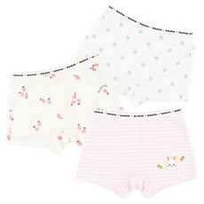 Maykids 女童 Fresh Rabbit 莫代爾四角褲 3件組