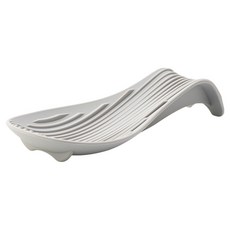 조이더 실리콘 국자 받침 조리도구 거치대 10 x 23 x 6 cm, 연그레이, 1개