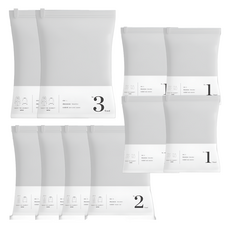 Sallim-ieum 旅行用衣物徒手壓縮袋 小型4入 + 中型4入 + 大型2入 套組, 1套