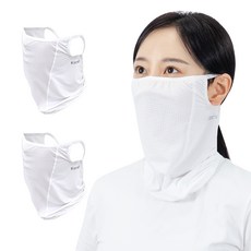 卡爾尼克 CEM Sport Fit 防曬口罩, 白色, 2個