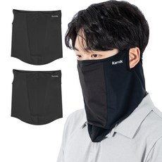 卡爾尼克 BUVM Daily Fit 防紫外線口罩, 黑色, 2個