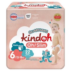 kindoh Oh! Slim Guardians超薄親膚舒適褲型尿布, 第6階段, 22片