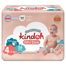 kindoh Oh! Slim Guardians超薄親膚舒適褲型尿布, 第4階段, 26張