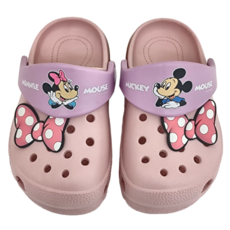 BORUI 柏睿鞋業 Disney 迪士尼 兒童款 米奇米妮造型防水洞洞鞋 122121