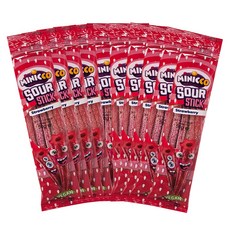 minikko 酸味長條軟糖 純素軟糖 草莓味, 10個, 50g