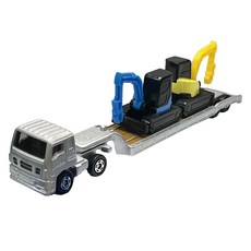 TiaTsu Korea長Tomica 142 Isuzu Gig大型建設機械運輸車玩具, 1個, 混合色