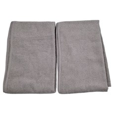 hiorie 日本桃雪 今治柔絨細膩快乾吸水毛巾2條組 100%棉 34x80cm, 1組, 明亮灰
