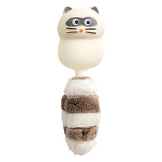 바잇미 강아지 꼬물꼬물 테일즈 라텍스 장난감, 너구리, 1개