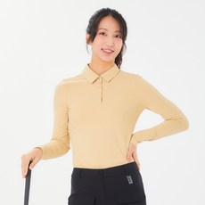 볼빅어패럴 여성용 골프 에리 뒷트임 긴팔 티셔츠 VLTSN204