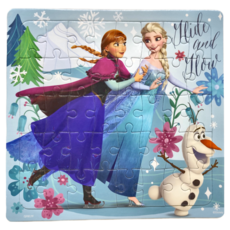 FROZEN 冰雪奇緣 Disney 迪士尼 真可愛拼圖 QFB17F 適用3歲以上, 1組