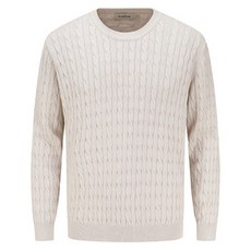 지오지아 남성용 수피마 케이블 코튼 니트 AEF1ER1103