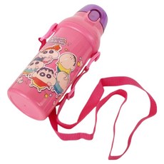 Skater 兒童用 PSB5SANAG 抗菌直飲水壺 蠟筆小新 粉紅色, 480ml, 1個, 混合色