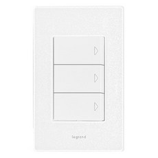 Legrand 羅格朗 Tabian Deco 壓克力三開關 Simple 珍珠奶白, 1個