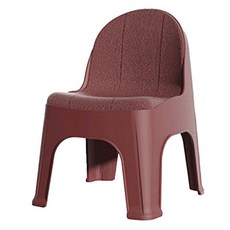 디어모모 등받이 다용도 스툴 통사출 의자 중, 레드, 1개