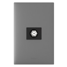 Legrand 羅格朗 Apela 鎂合金 Simple CATV 單元 2路 8dB 嵌入式模組, 1個