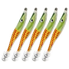 싸파 더블킬 이카스타 오모리 슷테 한치에기 루어, 옥수수, 60g, 5개