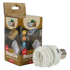 LUCKY HERP 沙漠 UVB 10.0 迷你爬蟲類燈 9W, 單一顏色, 1個