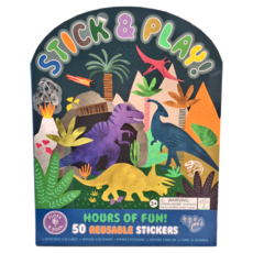 FLOSS&ROCK 貼紙遊戲板, 50張可重複使用貼紙, 1本