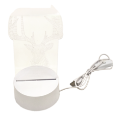 CCHING 青青文具 3D USB供電三段式小夜燈 鐵塔 麋鹿 城堡 摩天輪