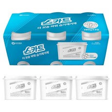 스카트 더 보송 파워 용기형 습기 제거제, 280g, 3개