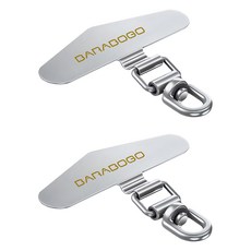 BARABOGO 手機掛繩 360度旋轉掛片固定夾手指環, 2個