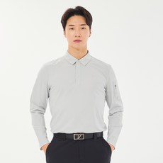 볼빅어패럴 남성용 골프 우븐 포켓 긴팔 티셔츠 VMTSO204
