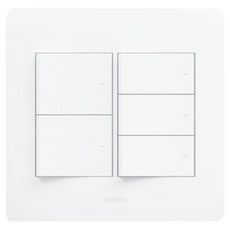 Legrand 羅格朗 TAVIANG 5開開關 Simple 白色, 1個