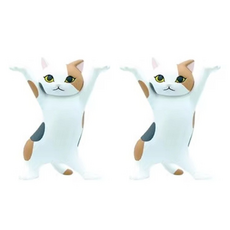타미나요 심플 펜 거치대, 얼룩고양이, 2개