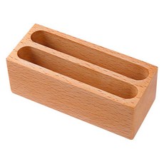 썸즈마인 모던 명함꽂이 느티나무, 1개, 2단
