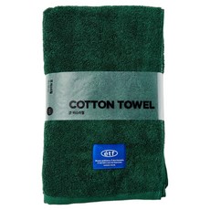 Modern House 拼色浴巾 460g 棉紗 70*140cm, 1個, 綠色