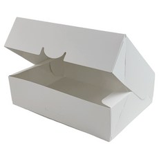 掀蓋式長方形自扣盒 大 27 x 21 x 8.5 cm, 白色, 25個