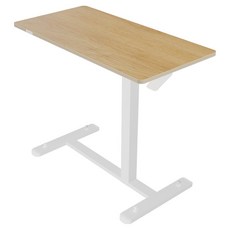 핏쳐 이동형 수동식 사이드 테이블 FDMS2, 오크(상판), 화이트(프레임) 오크(상판), 화이트(프레임)