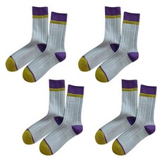 소니오 여성용 비비드 컬러 패션 양말 4켤레 세트